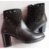 Skórzane botki tęgość G 1/2 obcas 7 cm
